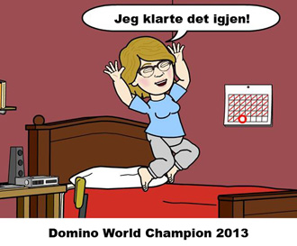 Domino World Champion 2013: Gun sk Scheving